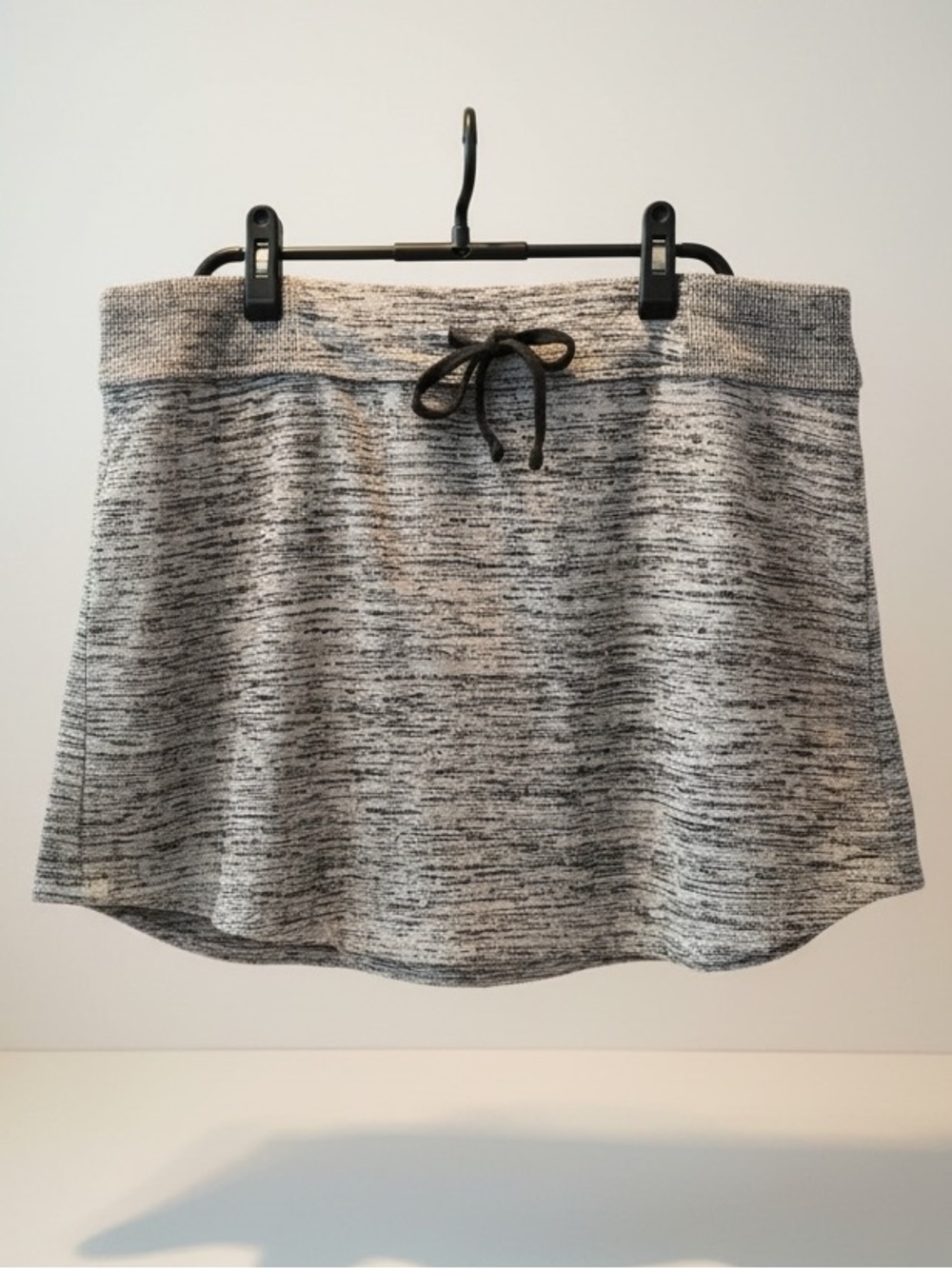 Athleta Casual Drawstring Heathered Gray Skirt Size Large